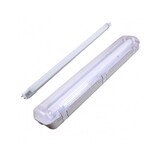 Spectrum Komplettset - 120cm Einzelfassung - IP65 Feuchtraum -Wannenleuchte + 18W LED Röhre 6000K - 865 - Tageslichtweiß - Komplett Spectrum Komplettset - 120cm Einzelfassung - IP65 Feuchtraum -Wannenleuchte + 18W LED Röhre 6000K - 865 - Tageslichtweiß - Komplett