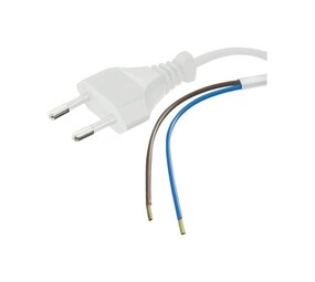 Stromkabel mit Stecker - 5m - 2-polig - 230V Stromkabel mit Stecker - 5m - 2-polig - 230V