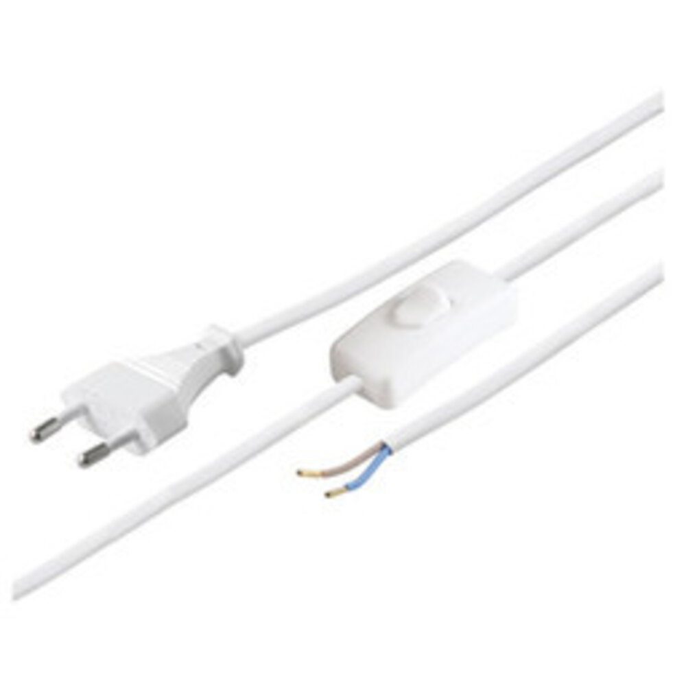 Aigostar LED-Leuchten Stromkabel mit Stecker - 1,5 Meter - 2-polig  - 230V - mit Ein- und Ausschalter