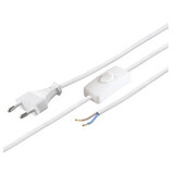 Aigostar LED-Leuchten Stromkabel mit Stecker - 1,5m - 2-polig  - 230V - mit Ein- und Ausschalter