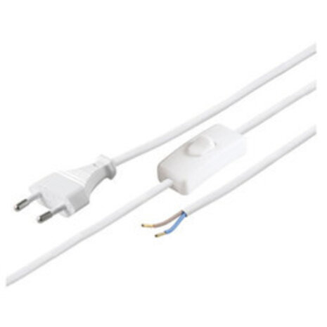 Aigostar LED-Leuchten Stromkabel mit Stecker - 1,5 Meter - 2-polig  - 230V - mit Ein- und Ausschalter