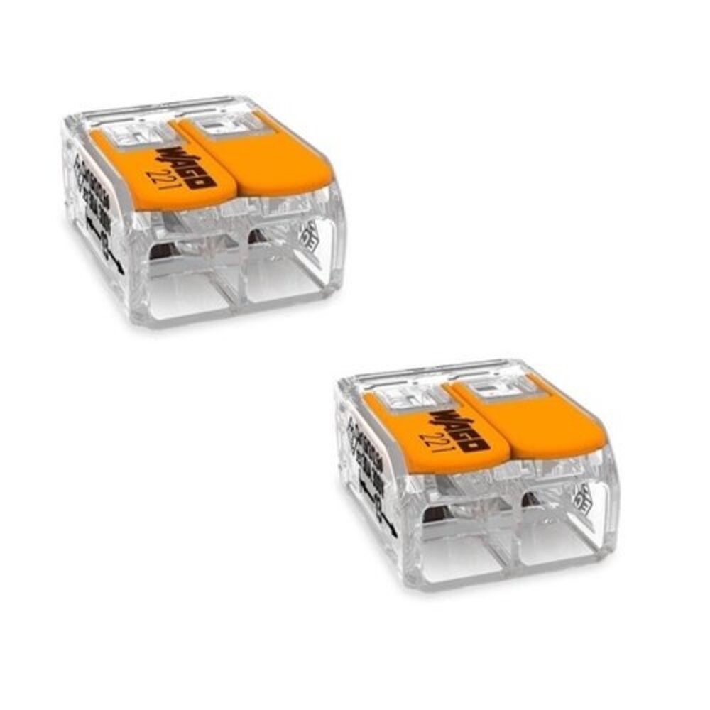 Aigostar LED-Leuchten Stromkabel mit Stecker und Wago Lüsterklemmen - 1,5 Meter - 2-polig - 230V - mit Ein- und Ausschalter