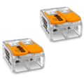 WAGO Verbindungsklemmen 2-polig 0.14-4 mm² 221-413 - 2 Stück