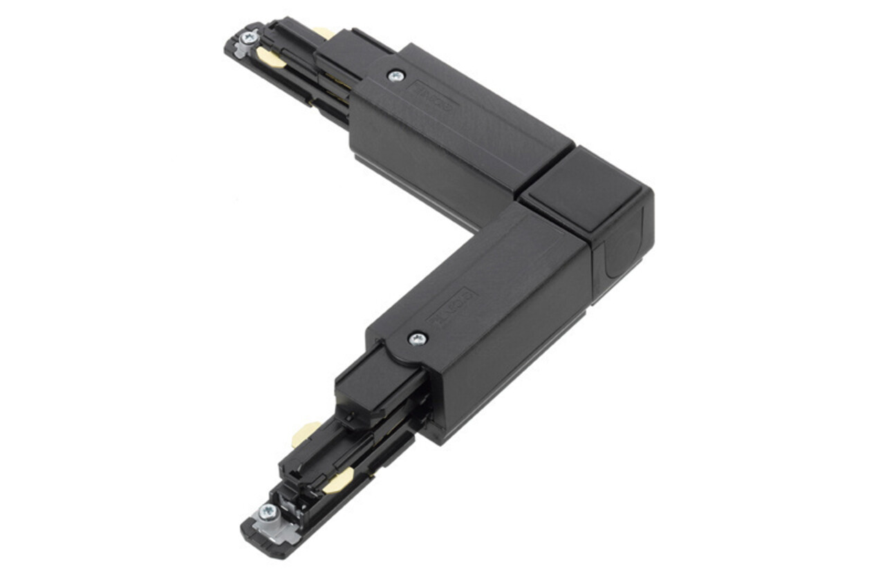 LCB LED-Beleuchtung Innovatives Design, hochwertige Technik & schnelle Lieferung! LED 3-Phasen Schienenverbinder Schwarz Zubehör | Eck 90-Grad  Verbindung L Verbinder - 3-Phasen Universal 230V