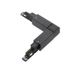 LCB LED 3-Phasen Schienenverbinder Schwarz Zubehör | Eck 90-Grad  Verbindung L Verbinder - 3-Phasen Universal 230V LCB LED 3-Phasen Schienenverbinder Schwarz Zubehör | Eck 90-Grad  Verbindung L Verbinder - 3-Phasen Universal 230V