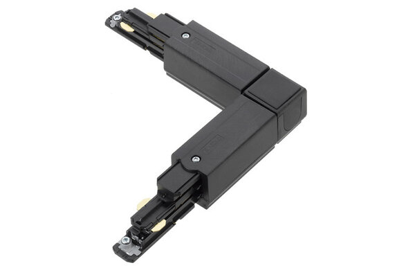 LCB LED-Beleuchtung Innovatives Design, hochwertige Technik & schnelle Lieferung! LED 3-Phasen Schienenverbinder Schwarz Zubehör | Eck 90-Grad  Verbindung L Verbinder - 3-Phasen Universal 230V