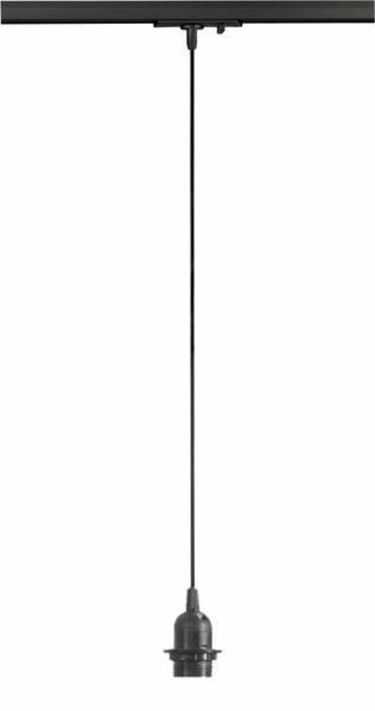 LCB LED-Beleuchtung Innovatives Design, hochwertige Technik & schnelle Lieferung! LED Schienenstrahler Anschlußkabel für Hängelampe Schwarz - 1 m - mit E27 Fassung