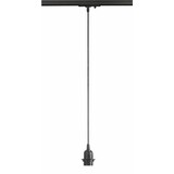 LCB LED-Beleuchtung Innovatives Design, hochwertige Technik & schnelle Lieferung! LED Schienenstrahler Anschlußkabel für Hängelampe Schwarz - 1 m - mit E27 Fassung