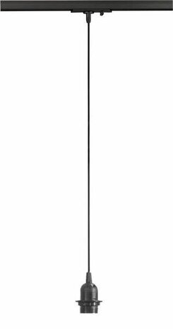 LCB LED-Beleuchtung Innovatives Design, hochwertige Technik & schnelle Lieferung! LED Schienenstrahler Anschlußkabel für Hängelampe Schwarz - 1 m - mit E27 Fassung
