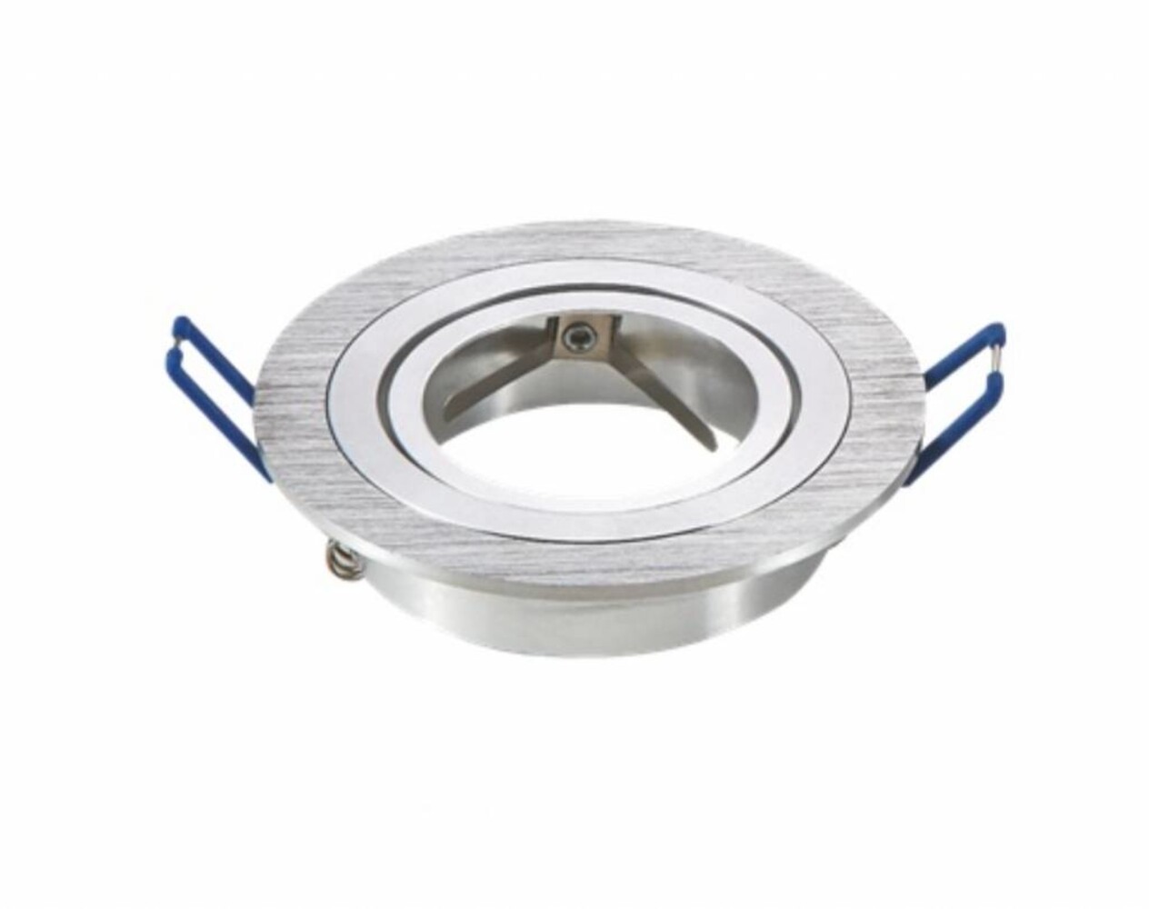 Aigostar Einbauring Ø 75 mm – schwenkbar – GU10/MR16 – Aluminium Silber