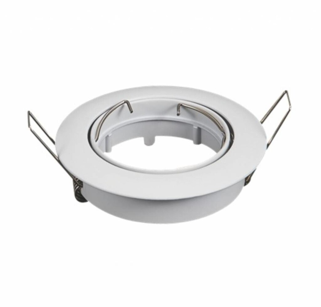 Aigostar LED-Leuchten LED GU10 / MR16 Strahler - 74mm Einbaurahmen - weiß- rund - schwenkbar - Einbaugröße 82mm
