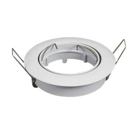 Aigostar LED-Leuchten LED GU10 / MR16 Strahler - 74mm Einbaurahmen - weiß- rund - schwenkbar - Einbaugröße 82mm