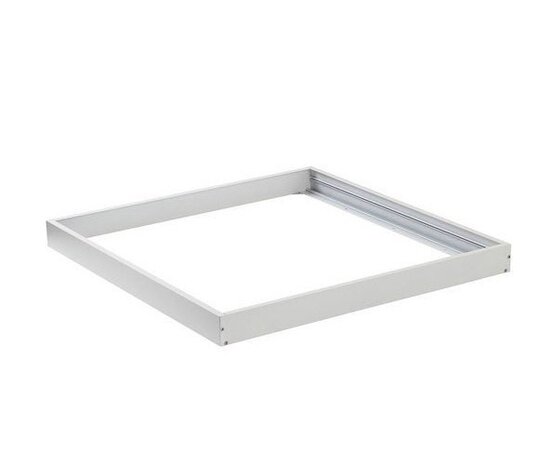 LCB LED-Beleuchtung Innovatives Design, hochwertige Technik & schnelle Lieferung! LED Aufbau-Rahmen Typ A für Panel 60×60 cm – Weißes Aluminium – 5 cm Höhe inkl. Schrauben