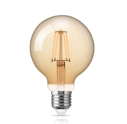 Dimmbare E27 LED Lampe - XL Globe Fadenlampe -G125- 4W 2200K Extra Warmweiß