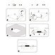 LED Panel Einbauklammern - Gipsklammern - 4er Set LED Panel Einbauklammern - Gipsklammern - 4er Set