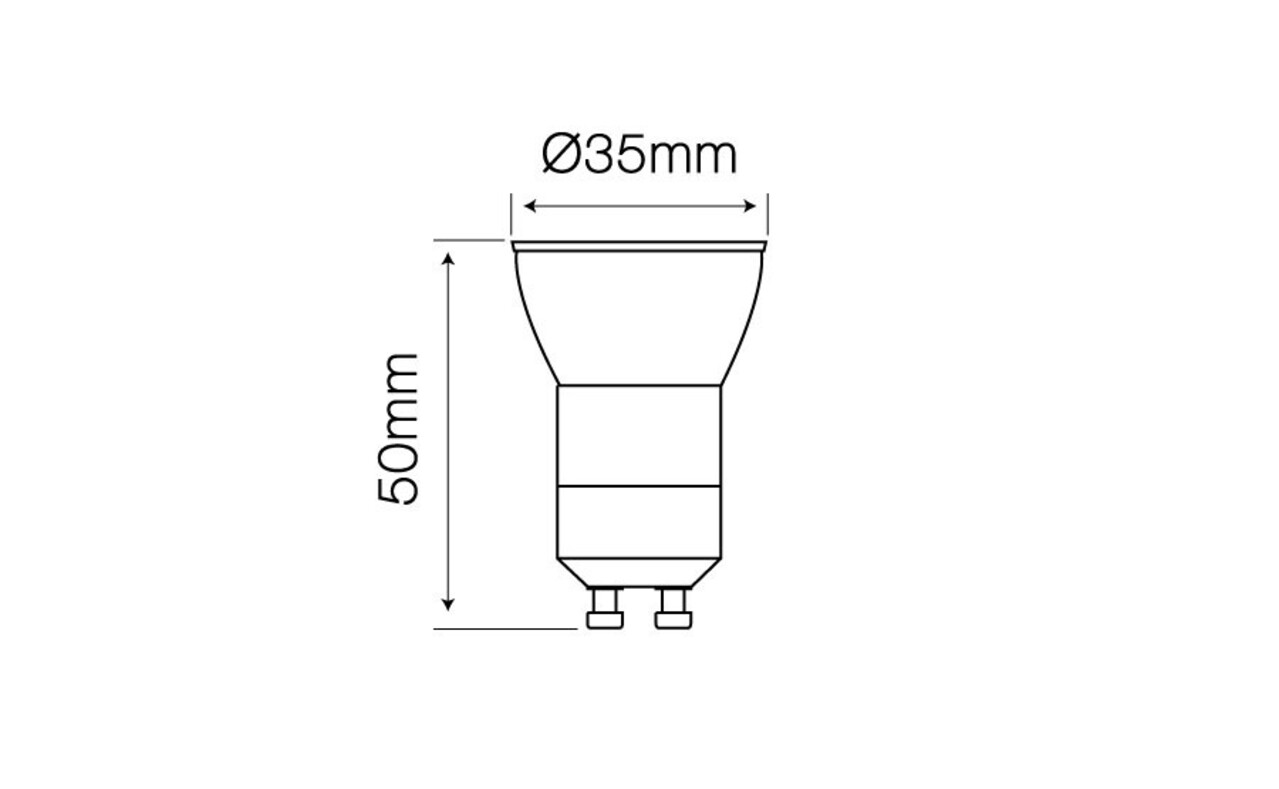 Led line LED Spot GU10/GU11 3W Ø35mm 180Lm - 6500K Tageslichtweiß - Keramikgehäuse | Ersetzt 20W Led line LED Spot GU10/GU11 3W Ø35mm 180Lm - 6500K Tageslichtweiß - Keramikgehäuse | Ersetzt 20W