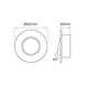 Led line: Erstklassiges Lichtdesign LED Spot Einbaurahmen für GU10 / MR16  - 80mm -  Weiß  - rund - schwenkbar - Einbaugr. 92 mm