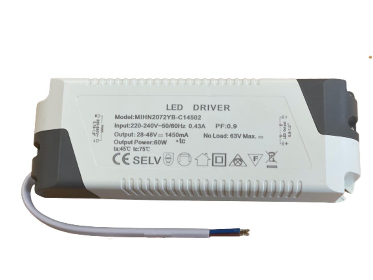 Aigostar LED-Leuchten LED Panel Trafo 60W Constant Current Output - Nicht dimmbar- Flimmerfrei