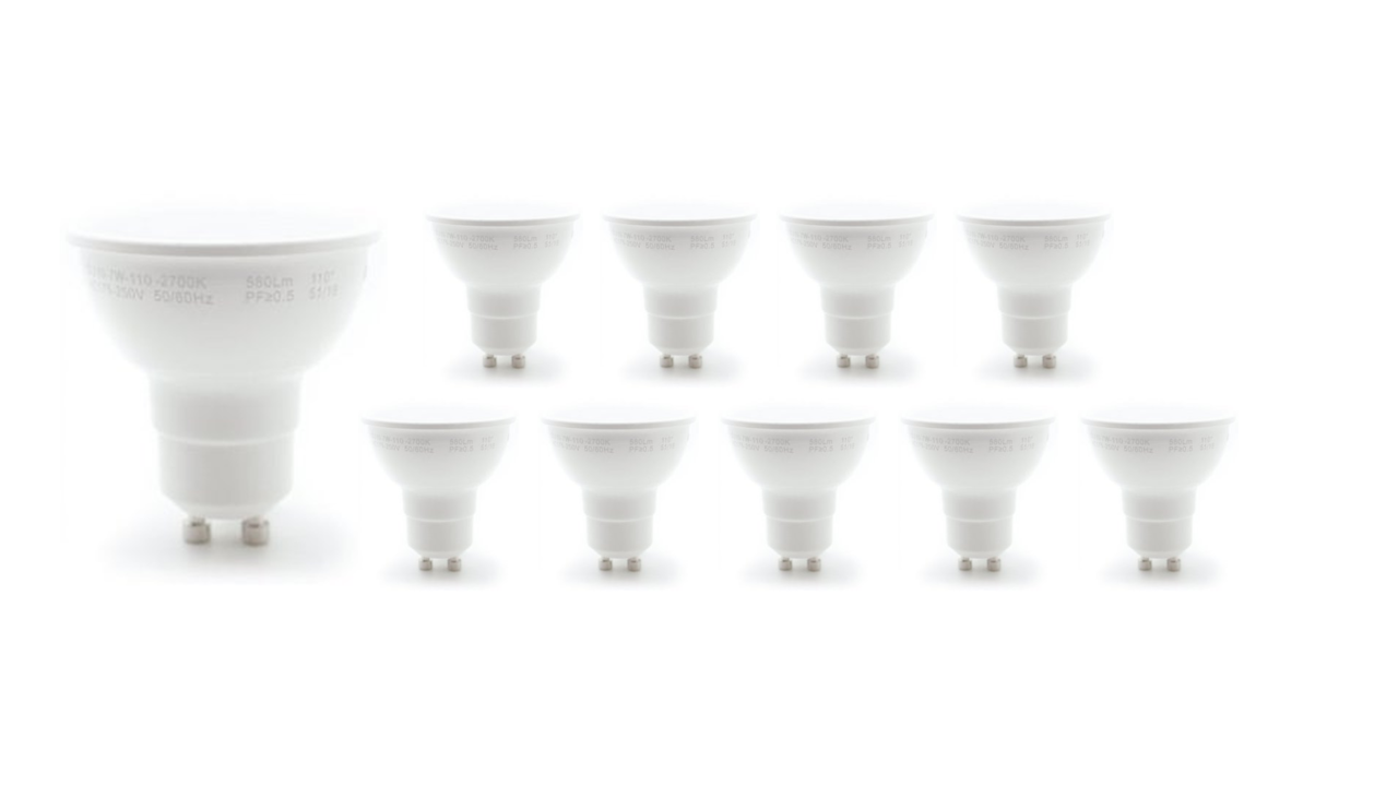 Modee Lighting Vorteilspack 10 x LED-Spot - GU10 Fassung - 2,8W entspricht 25W - Lichtfarbe optional Modee Lighting Vorteilspack 10 x LED-Spot - GU10 Fassung - 2,8W entspricht 25W - Lichtfarbe optional