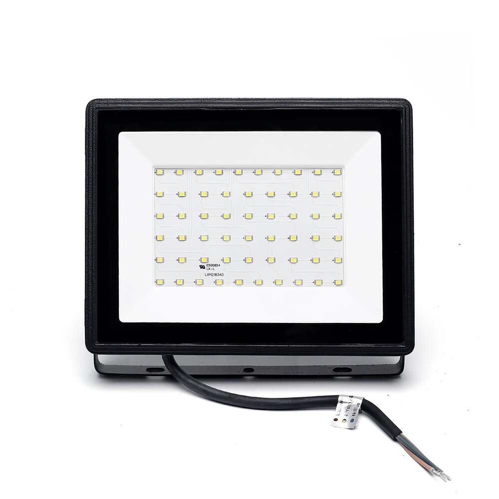 LED-Scheinwerfer A3 Schwarz 50W 5000lm 120D - 840 Kaltweiß | IP65 - Symmetrisch LED-Scheinwerfer A3 Schwarz 50W 5000lm 120D - 840 Kaltweiß | IP65 - Symmetrisch