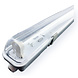 Komplettset - 120cm Einzelfassung - IP65 Feuchtraum -Wannenleuchte + 18W LED Leuchtstoffröhre 4000K - 840 - Neutralweiß Komplettset - 120cm Einzelfassung - IP65 Feuchtraum -Wannenleuchte + 18W LED Leuchtstoffröhre 4000K - 840 - Neutralweiß