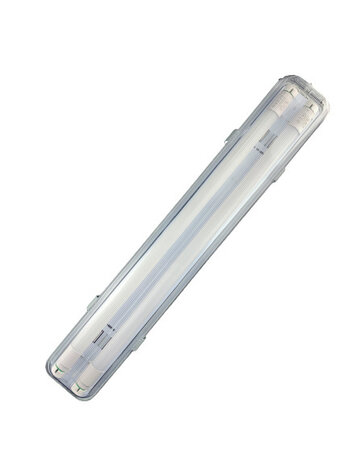 Spectrum Komplettset - 150cm Doppelfassung - IP65 Feuchtraum -Wannenleuchte + 2 x 25W LED Leuchtstoffröhren 6000K - 865 - Tageslichtweiß Spectrum Komplettset - 150cm Doppelfassung - IP65 Feuchtraum -Wannenleuchte + 2 x 25W LED Leuchtstoffröhren 6000K - 865 - Tageslichtweiß