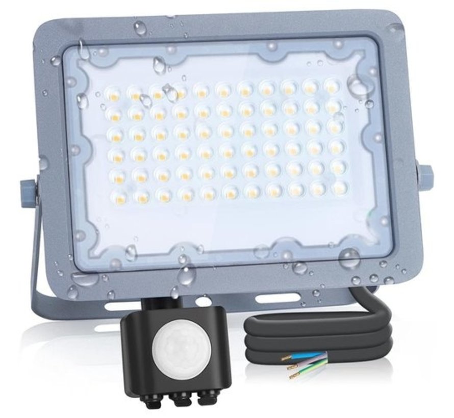 LED Strahler PRO IP65 mit Bewegungsmelder - 30W 2.700 Lumen - Lichtfarbe optional - 3 Jahre Garantie