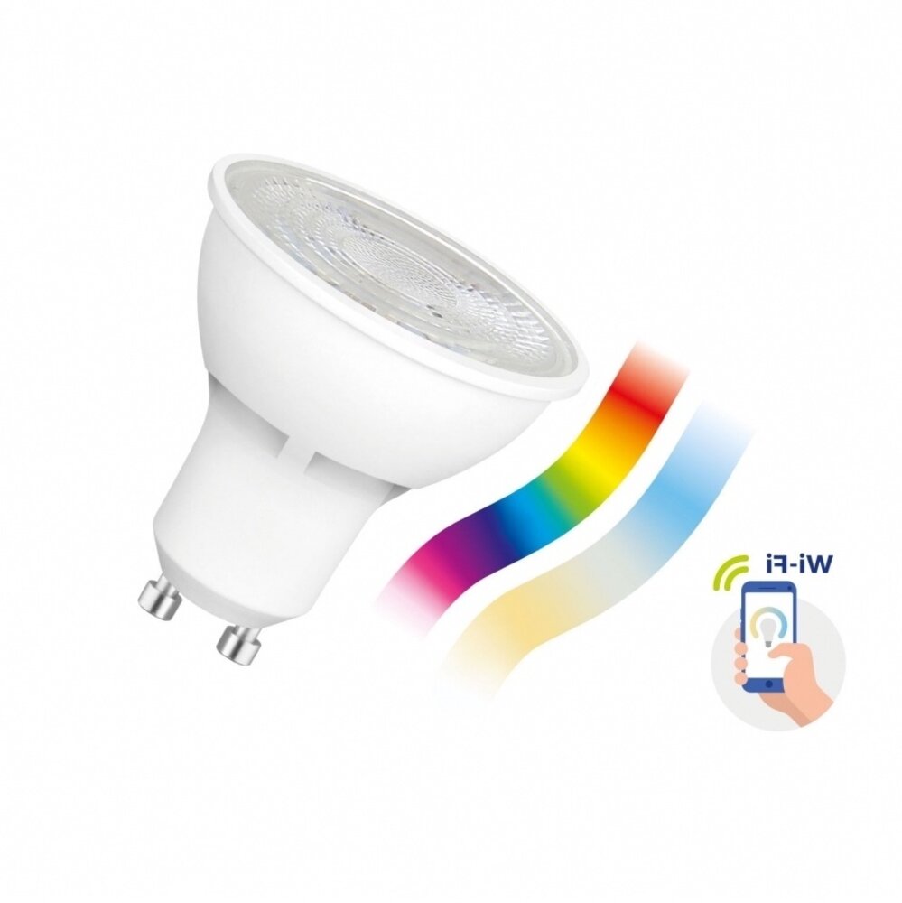 Spectrum WLAN LED Spot - GU10 4,7W - RBG + CCT Alle Lichtfarben - per App steuerbar Spectrum WLAN LED Spot - GU10 4,7W - RBG + CCT Alle Lichtfarben - per App steuerbar