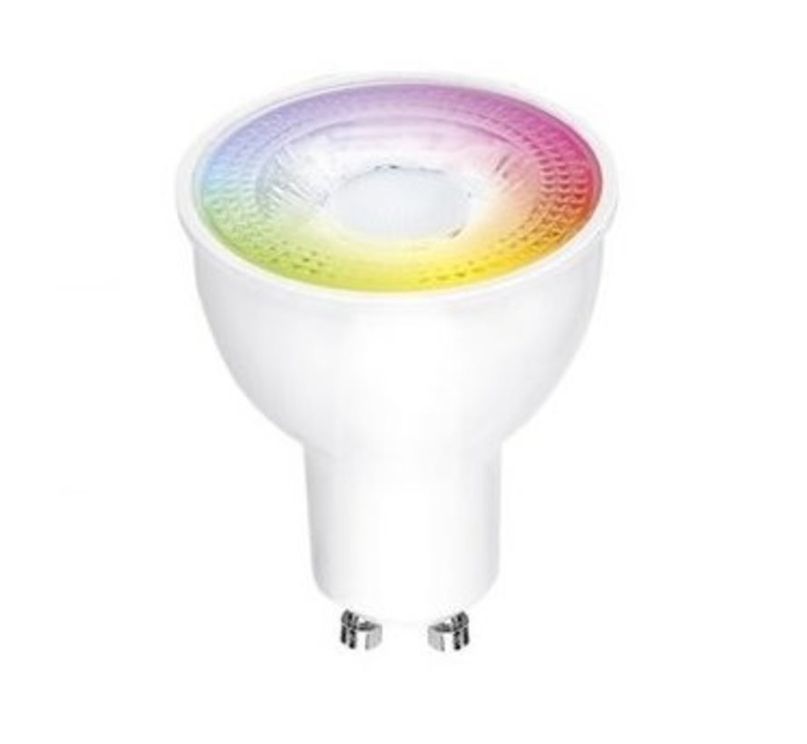 WLAN LED Deckenleuchte - Weiß rund 5W - RBG + CCT Alle Lichtfarben - Bedienung über App