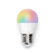 Aigosmart WLAN LED Lampe - E27 5W G45 - RBG + CCT Alle Lichtfarben - Bedienung über App