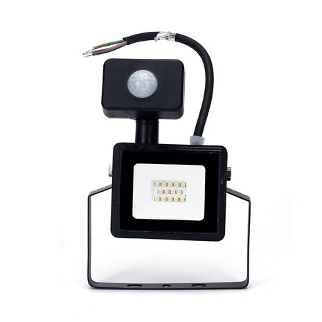 LED Strahler mit Bewegungssensor - 10W entspricht 90W - Lichtfarbe optional - 3 Jahre Garantie