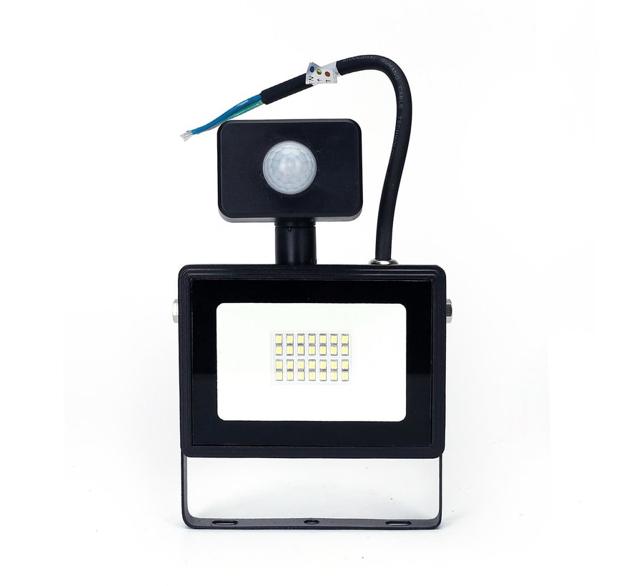 LED Strahler mit Bewegungssensor - 20W entspricht 180W - Lichtfarbe optional - 3 Jahre Garantie