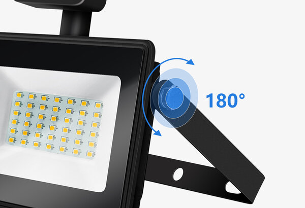 Modee Lighting LED Strahler mit Bewegungssensor - 50W entspricht 450W - Lichtfarbe optional - 3 Jahre Garantie