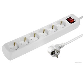 Aigostar LED-Leuchten Steckdosenleiste 6-fach mit An- und Ausschalter- 1.5m Stecker