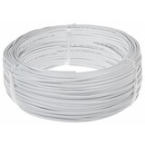 Aigostar LED-Leuchten Anschlusskabel - 100m - 2x 1mm2 weiße Isolierung - flach - H05VVH2-F