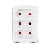 Aigostar LED-Leuchten Verteilerstecker 3-fach für 2-polige Stecker - Max. 2300W