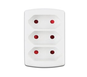 Aigostar Verteilerstecker 3-fach für 2-polige Stecker - Max. 2300W Aigostar Verteilerstecker 3-fach für 2-polige Stecker - Max. 2300W