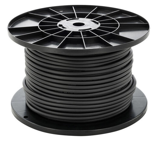 Aigostar LED-Leuchten Anschlusskabel - 100m - 3x 1.5mm2 mit schwarzer Isolierung rund - H05VV-F 3G1.5