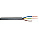 Anschlusskabel 3x 1.5mm2 mit schwarzer Isolierung rund - H05VV-F 3G1.5 - per Meter Anschlusskabel 3x 1.5mm2 mit schwarzer Isolierung rund - H05VV-F 3G1.5 - per Meter
