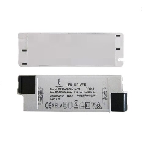 LCB LED-Beleuchtung Innovatives Design, hochwertige Technik & schnelle Lieferung! LED Treiber 32 W – 800 mA – 27–40 V – flimmerfrei – für LED Panels