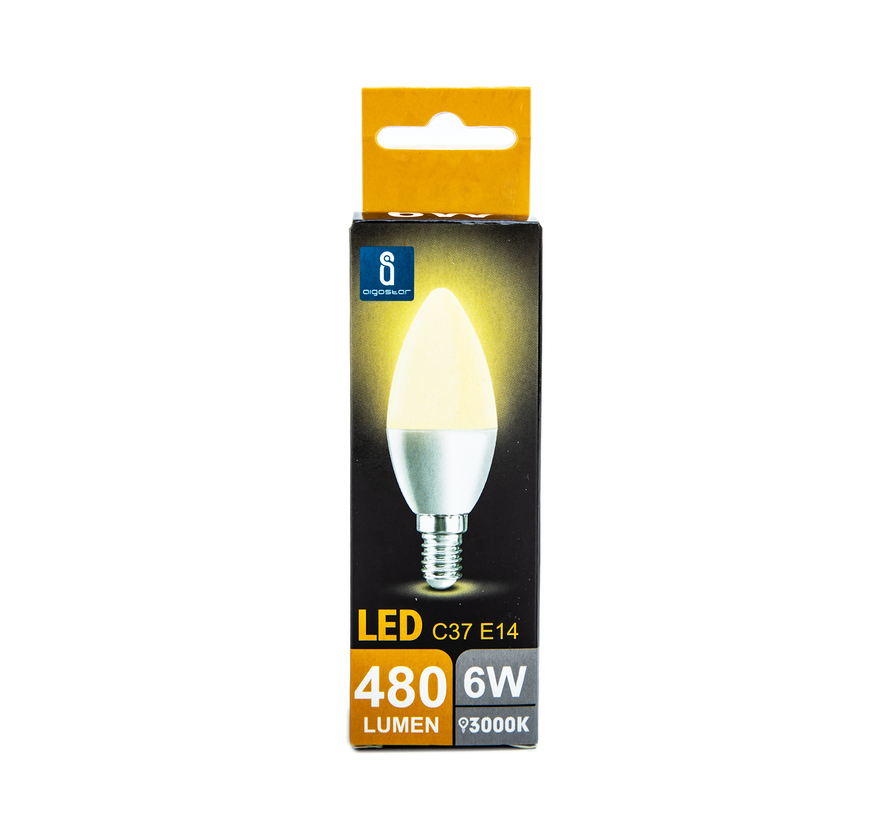 LED Lampe E14 - C37 6W - 3000K Warmweiß