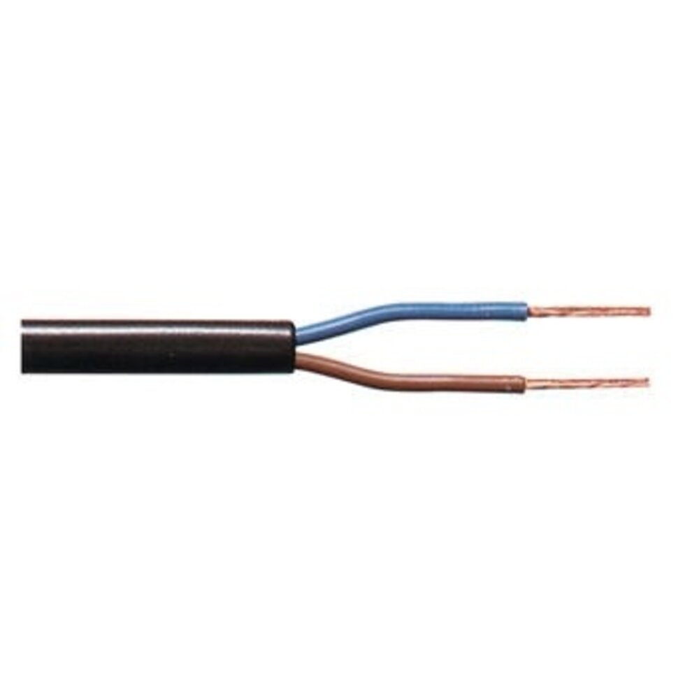 Aigostar LED-Leuchten Anschlusskabel - per Meter - 2x 0.75 mm2 met schwarzer Isolierung flach - H03VVH2-F Aigostar LED-Leuchten Anschlusskabel - per Meter - 2x 0.75 mm2 met schwarzer Isolierung flach - H03VVH2-F