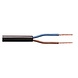 Anschlusskabel - per Meter - 2x 0.75 mm2 met schwarzer Isolierung flach - H03VVH2-F Anschlusskabel - per Meter - 2x 0.75 mm2 met schwarzer Isolierung flach - H03VVH2-F