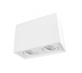 Spectrum LED Deckenspot doppelt schwenkbar - Würfel Weiß - GU10 Fassung Spectrum LED Deckenspot doppelt schwenkbar - Würfel Weiß - GU10 Fassung