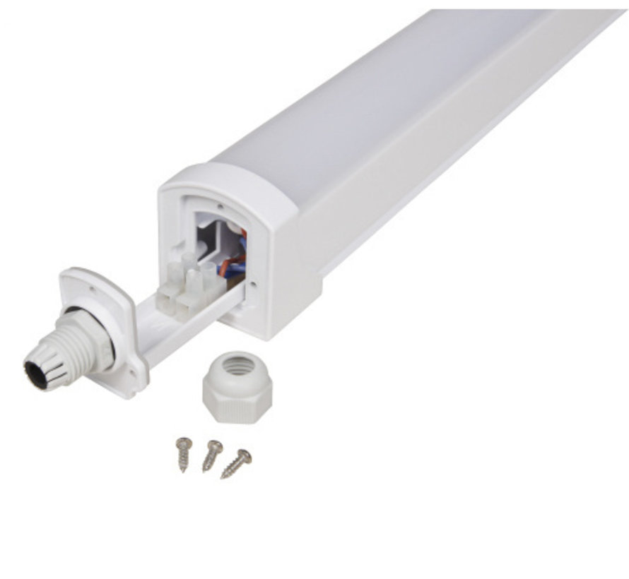 LED ECO Armatur 120cm - 36W 97Lm pro Watt - 4000K 840 Lichtfarbe - IP65 spritzwassergeschützt