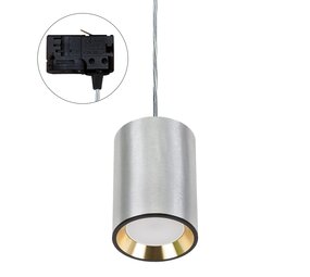 Spectrum LED Schienenstrahler Silber / Gold mit GU10  Fassung - universal 3-Phase - exkl. LED Spot Spectrum LED Schienenstrahler Silber / Gold mit GU10  Fassung - universal 3-Phase - exkl. LED Spot