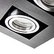 Kanlux – Zuverlässige LED- und Elektrobeleuchtung LED GU10 Deckenspot Armatur schwarz - zweifach für 2 LED GU10 Spots - exkl. LED Spots Kanlux – Zuverlässige LED- und Elektrobeleuchtung LED GU10 Deckenspot Armatur schwarz - zweifach für 2 LED GU10 Spots - exkl. LED Spots