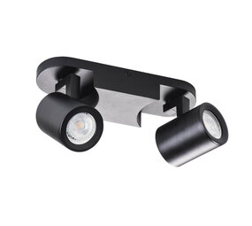 Kanlux LED GU10 Deckenspot Wandspot schw. - zweifach für 2 LED Spots Kanlux LED GU10 Deckenspot Wandspot schw. - zweifach für 2 LED Spots