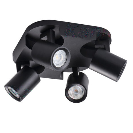 Kanlux LED GU10 Deckenspot Wandspot schwarz - vierfach für 4 LED GU10 Spots Kanlux LED GU10 Deckenspot Wandspot schwarz - vierfach für 4 LED GU10 Spots