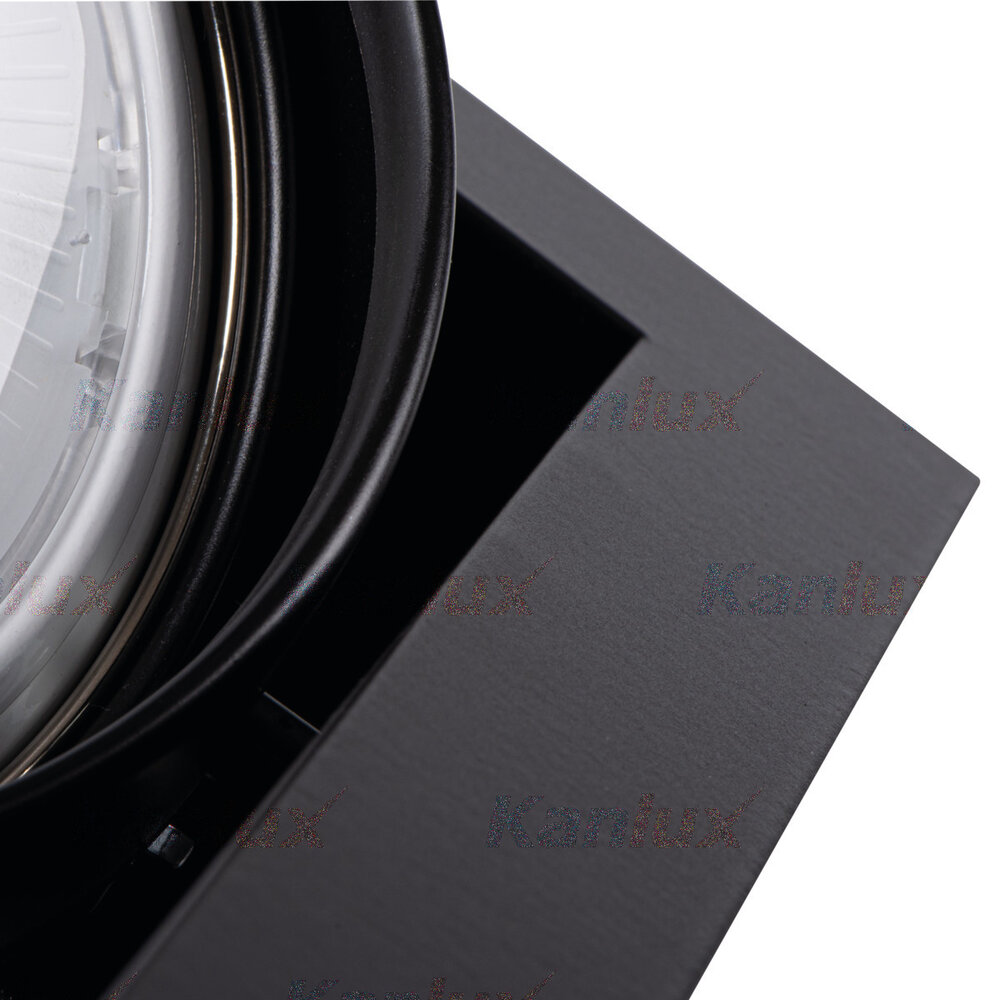 Kanlux – Zuverlässige LED- und Elektrobeleuchtung LED AR111Strahler Einbaurahmen Schwarz viereckig - für 1 LED AR111 Spot Kanlux – Zuverlässige LED- und Elektrobeleuchtung LED AR111Strahler Einbaurahmen Schwarz viereckig - für 1 LED AR111 Spot